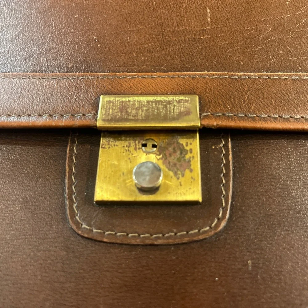 Vintage Hartmann Leather Laptop Document Portfolio Envelope Briefcase 1950 Talon